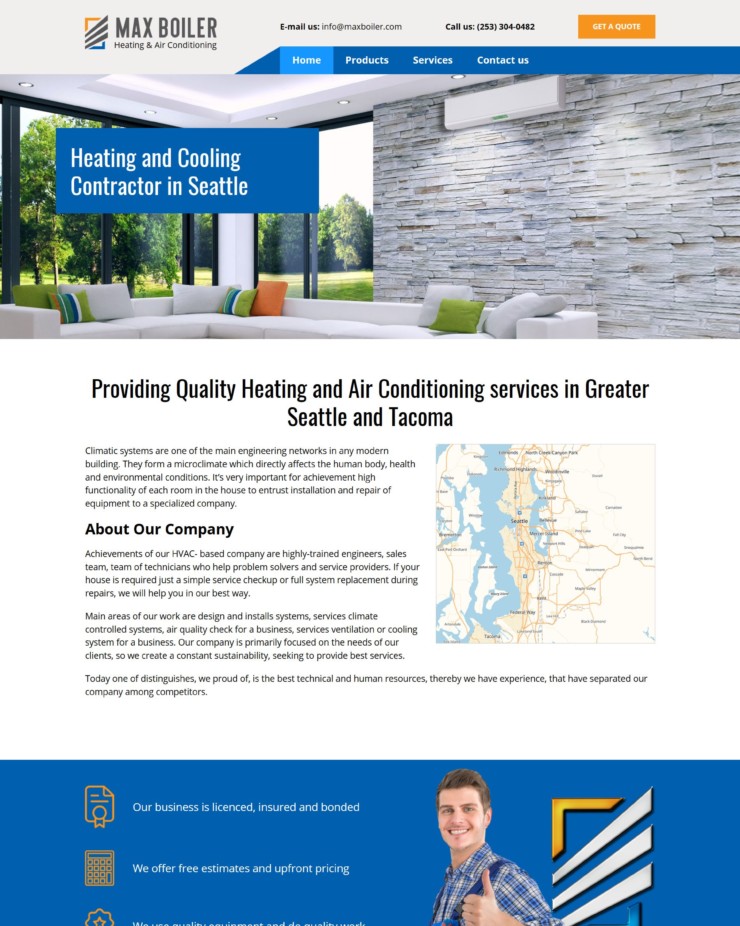 Сайт-каталог климатического оборудования